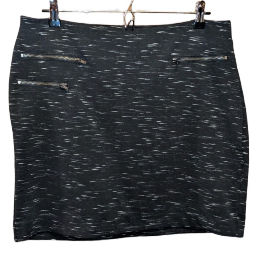 Banana Republic Zippered Moto Mini Skirt, Size 12 (Fits Like L/XL)